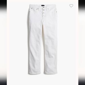 J.Crew Essential Straight Leg Jean In White Size26